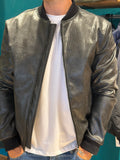 Bomber nero ecopelle