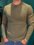 Maglione girocollo salvia
