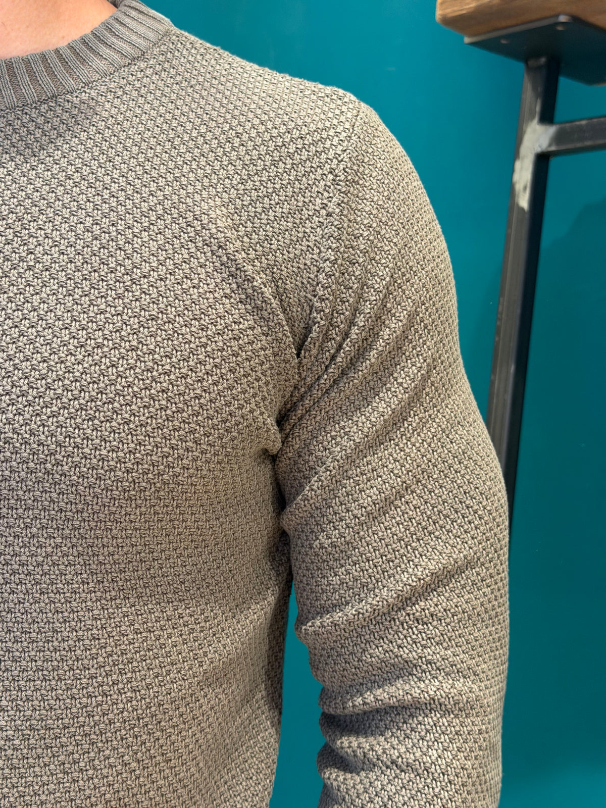Maglione girocollo salvia
