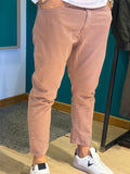 Pantalone cinque tasche terracotta chiaro