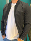 Giacca camoscio nero