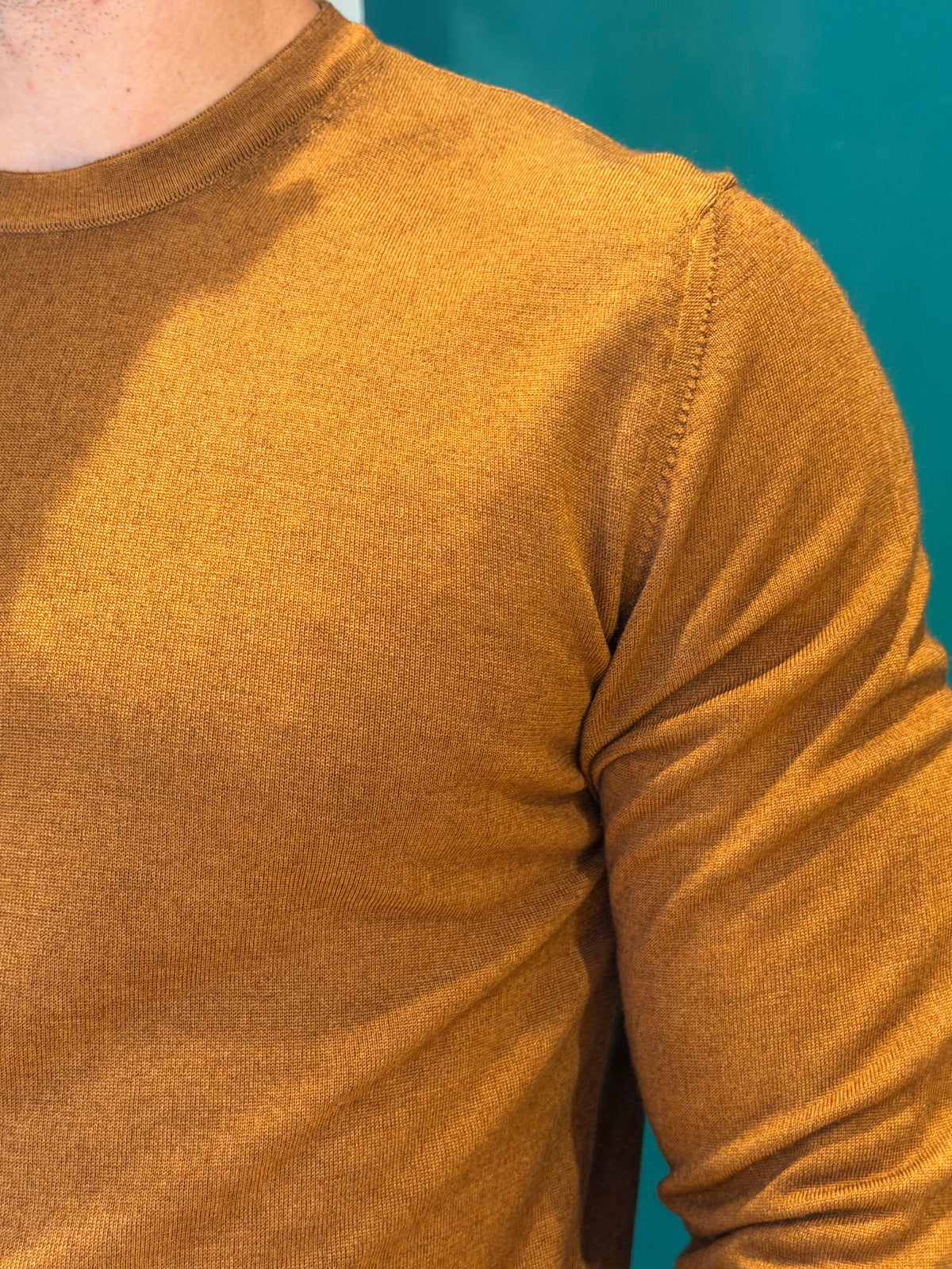 Maglione girocollo ruggine