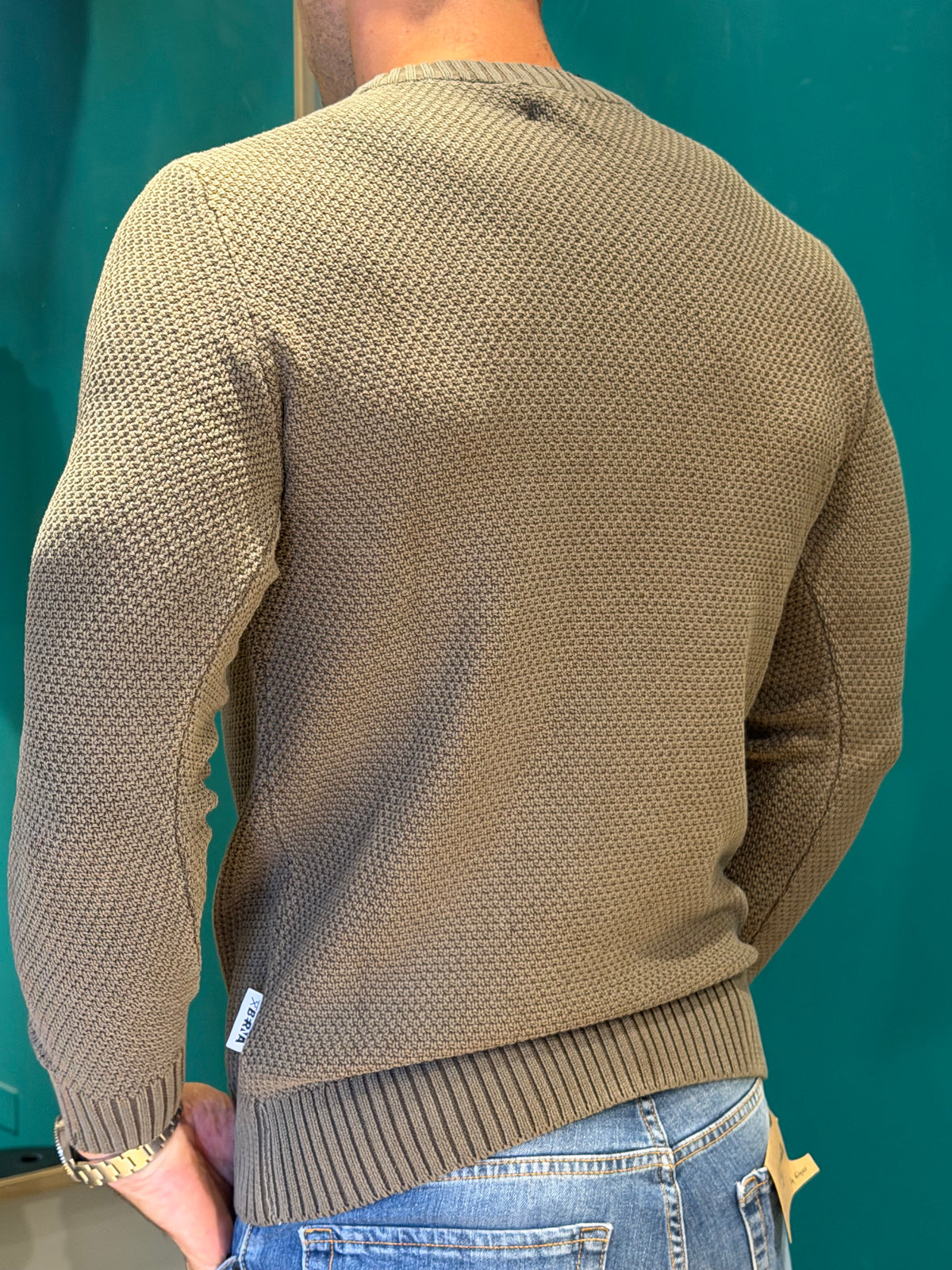 Maglione girocollo salvia