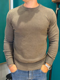Maglione girocollo salvia