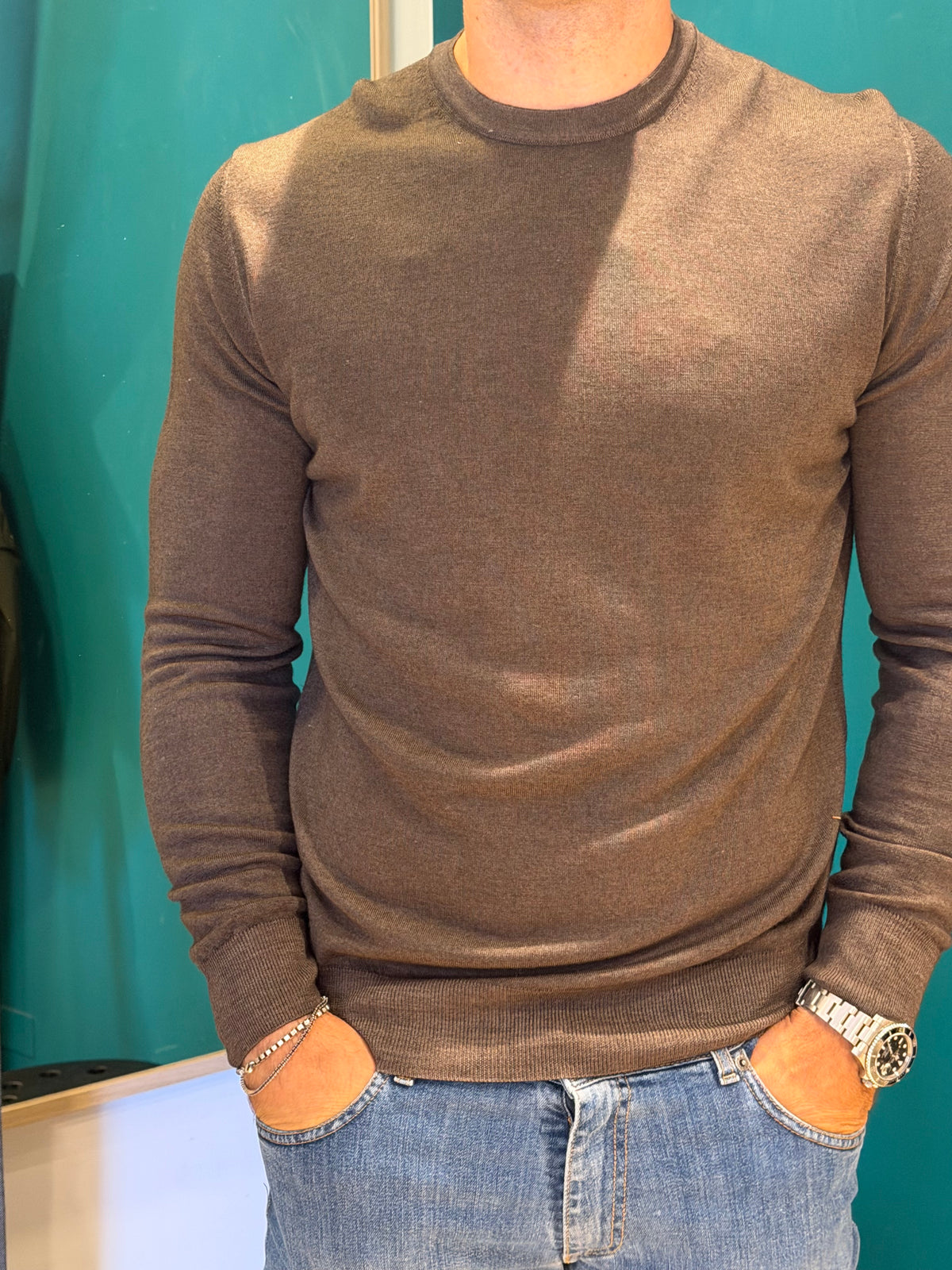 Maglione girocollo bruciato V2