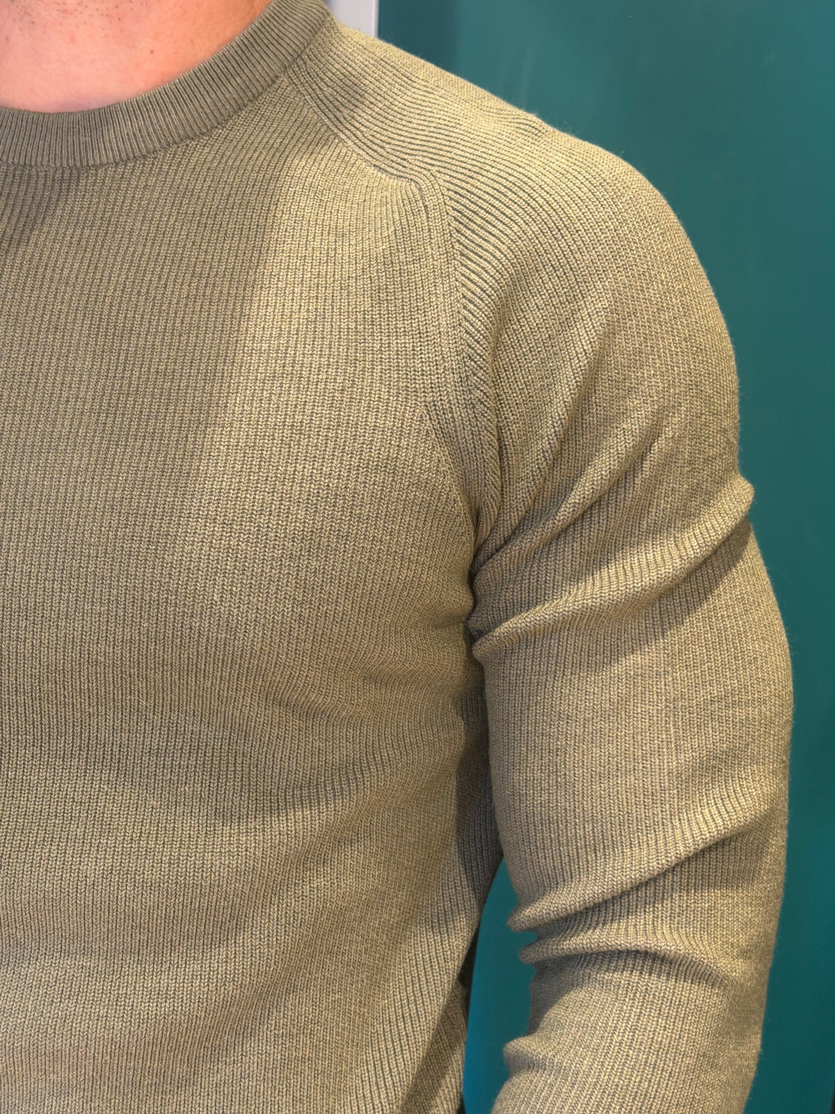 Maglione girocollo salvia