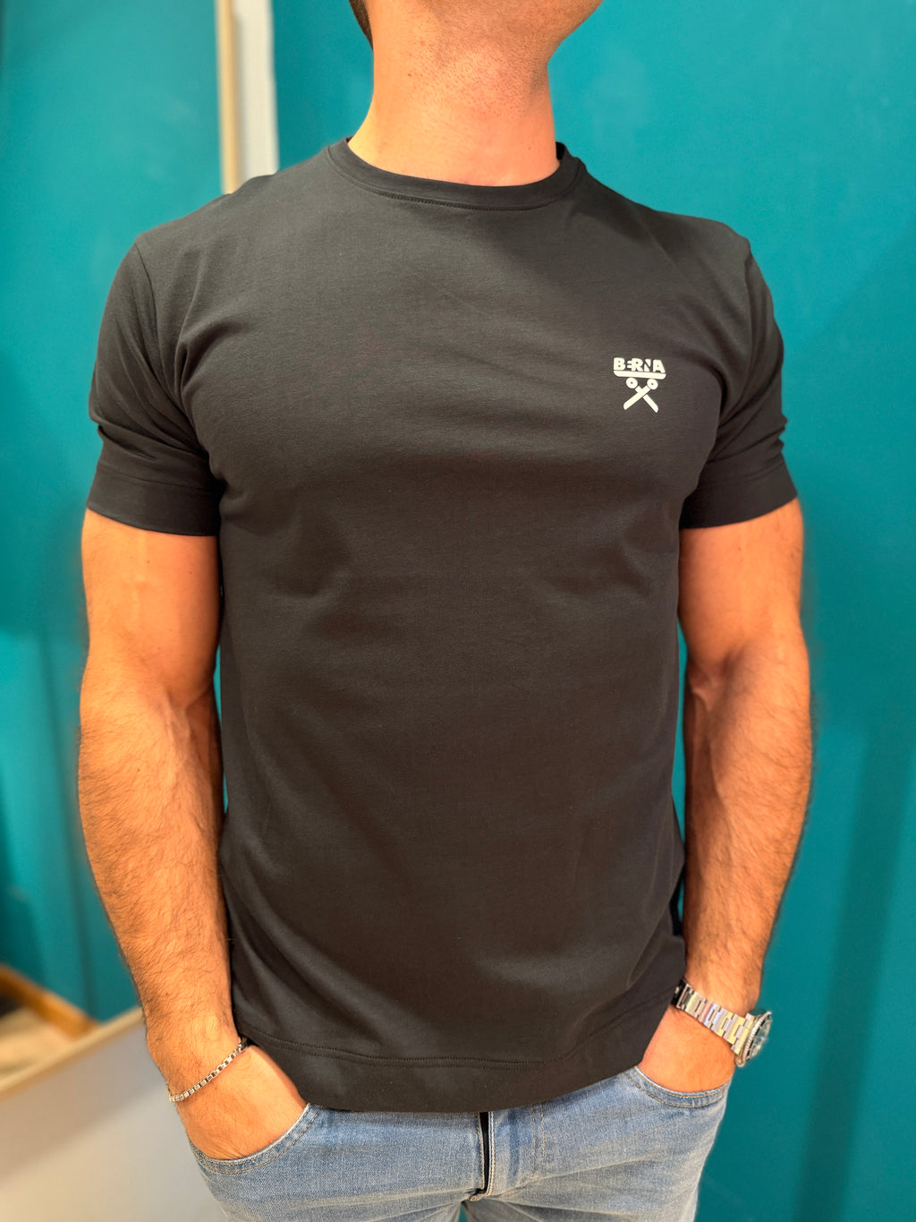 T-shirt Berna Logo Nera over fit