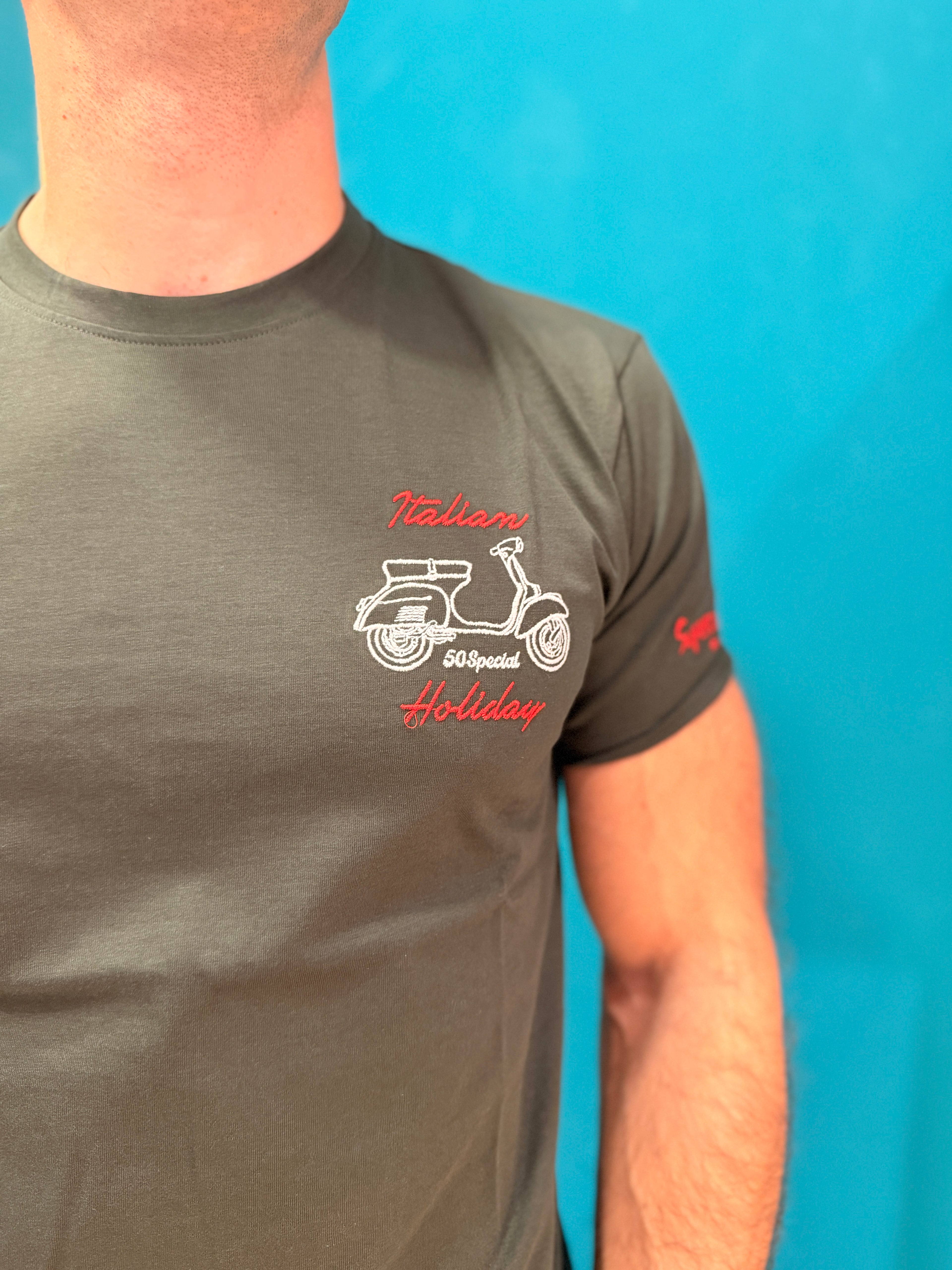 T-shirt Italian Holiday Verde Militare Superculture