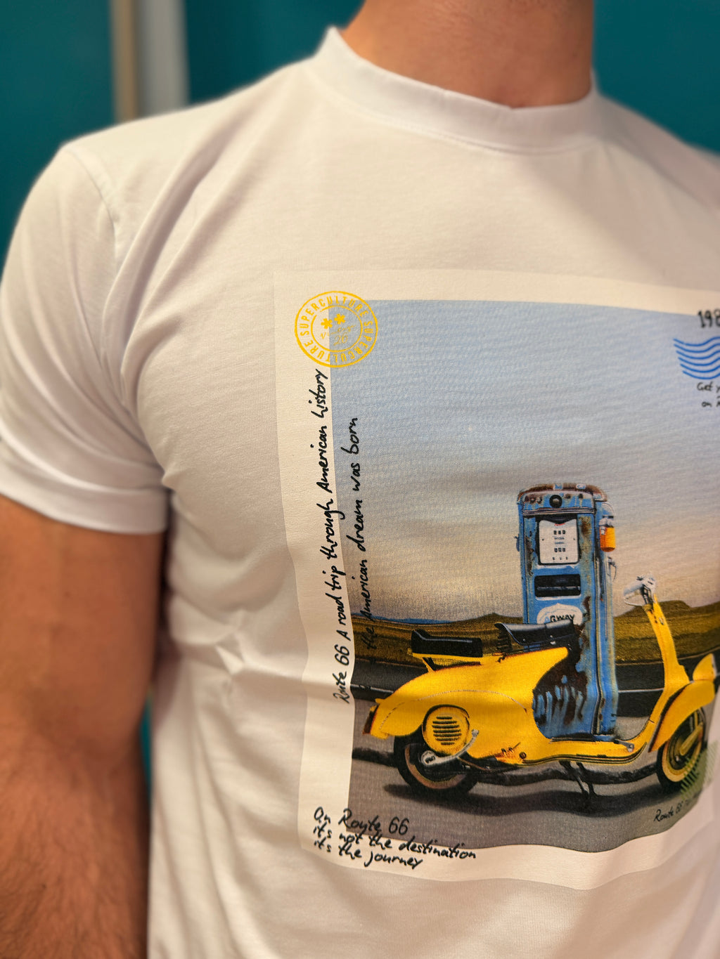 T-shirt Route 66 Vespa Superculture