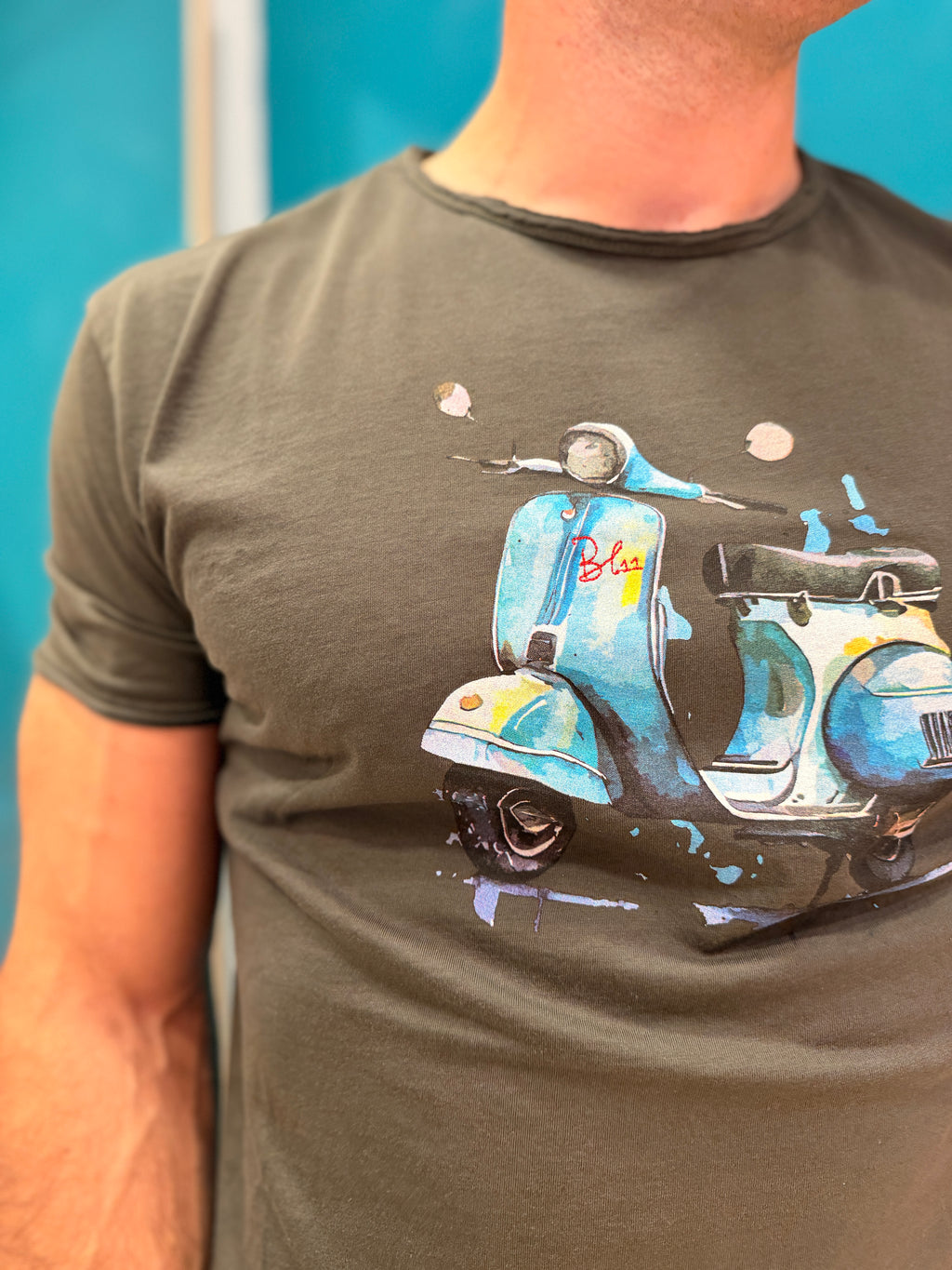 T-shirt Vespa Verde Militare BL11