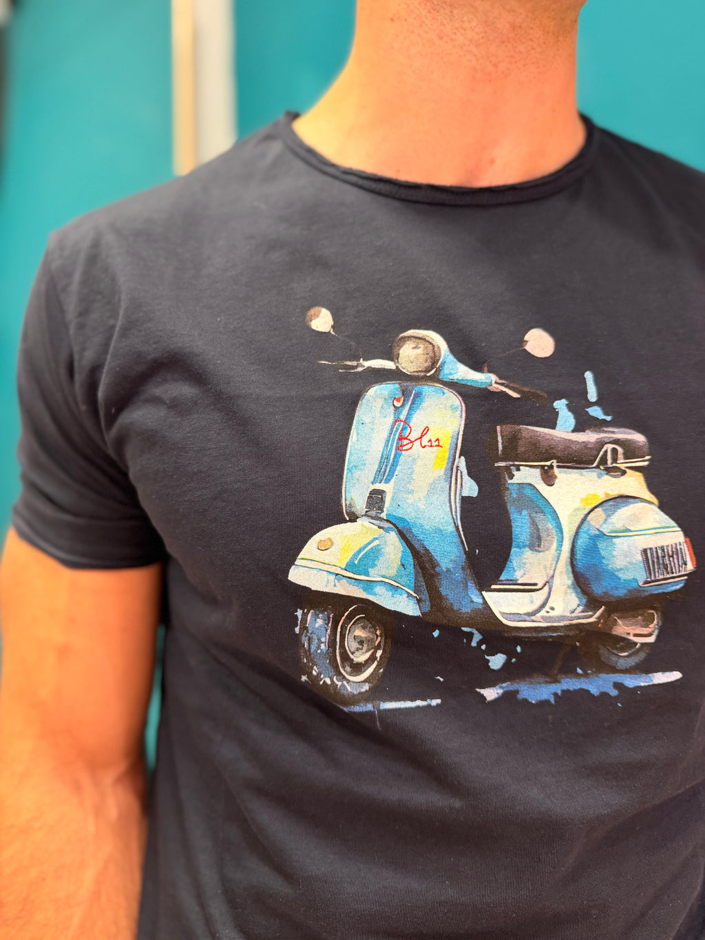 T-shirt Vespa Blu Notte BL11