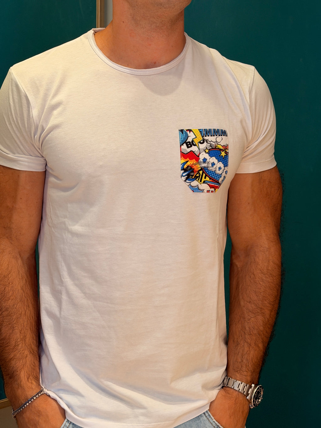 T-shirt Pocket Pop Art v2