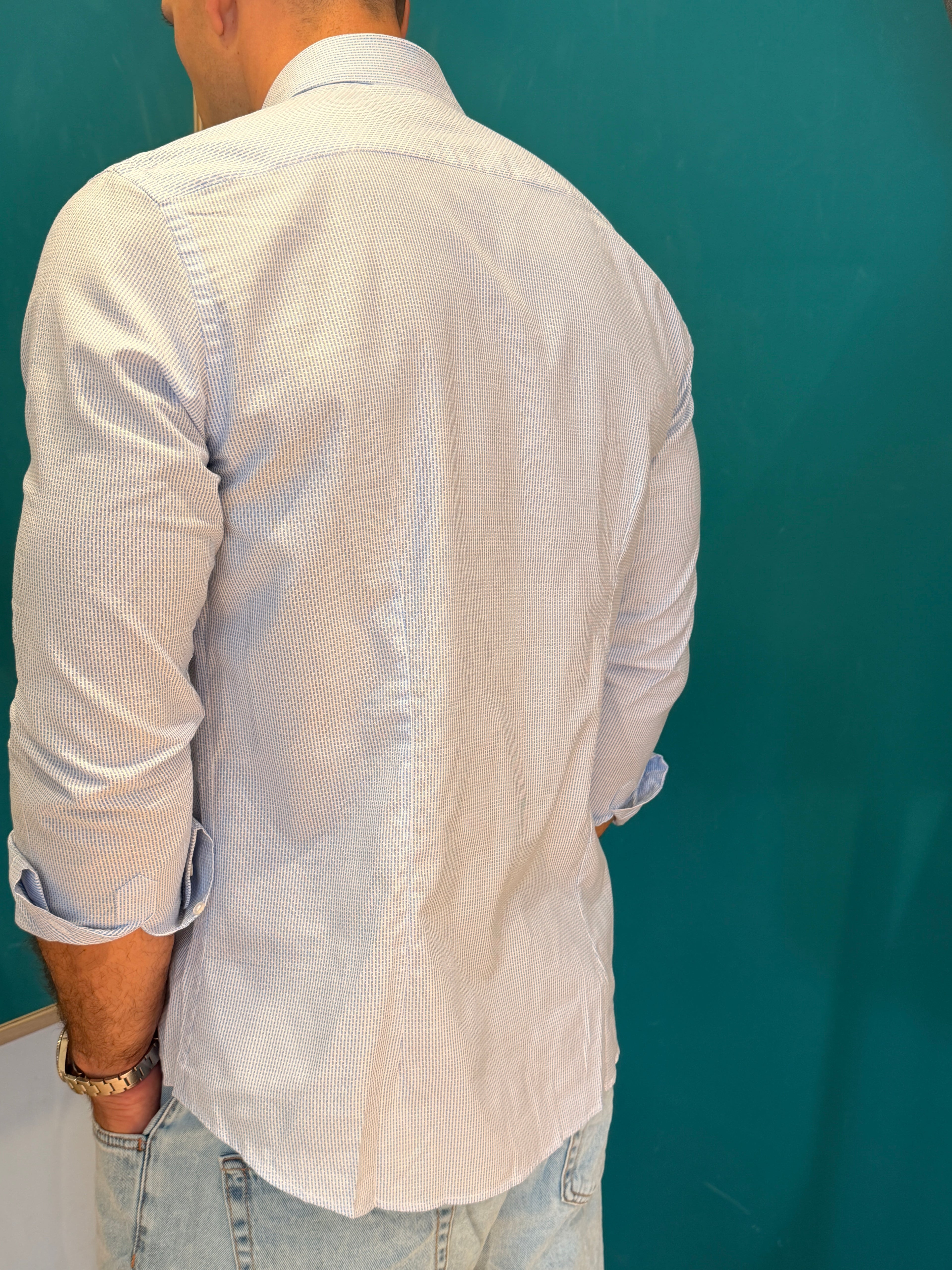 Camicia Seersucker Azzurro jack&jones