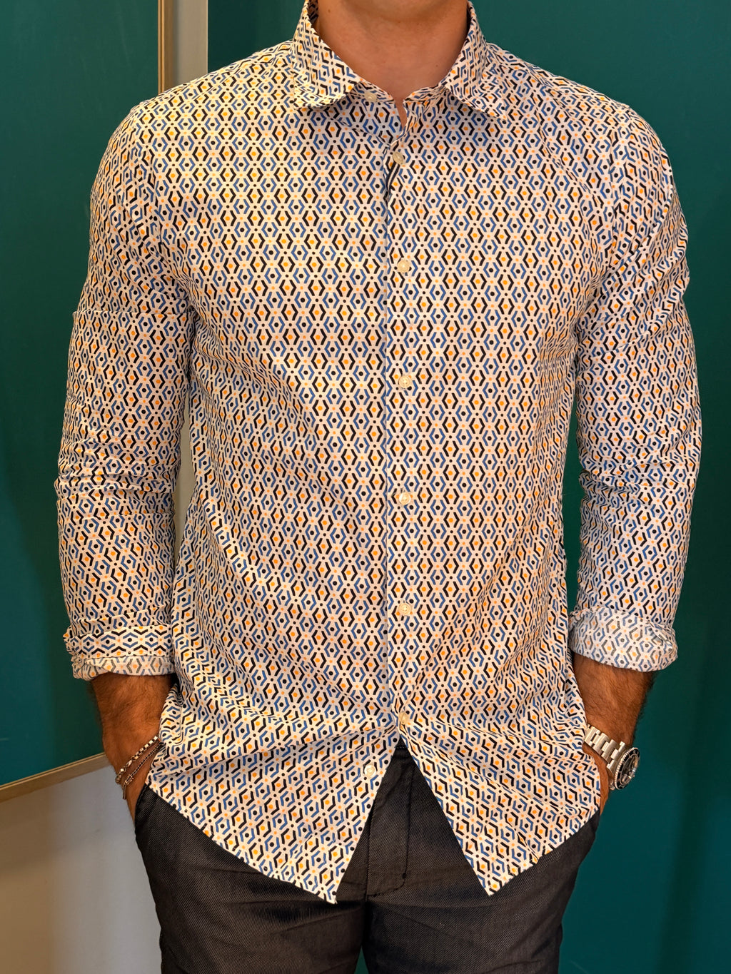 Camicia Geometrica Optical