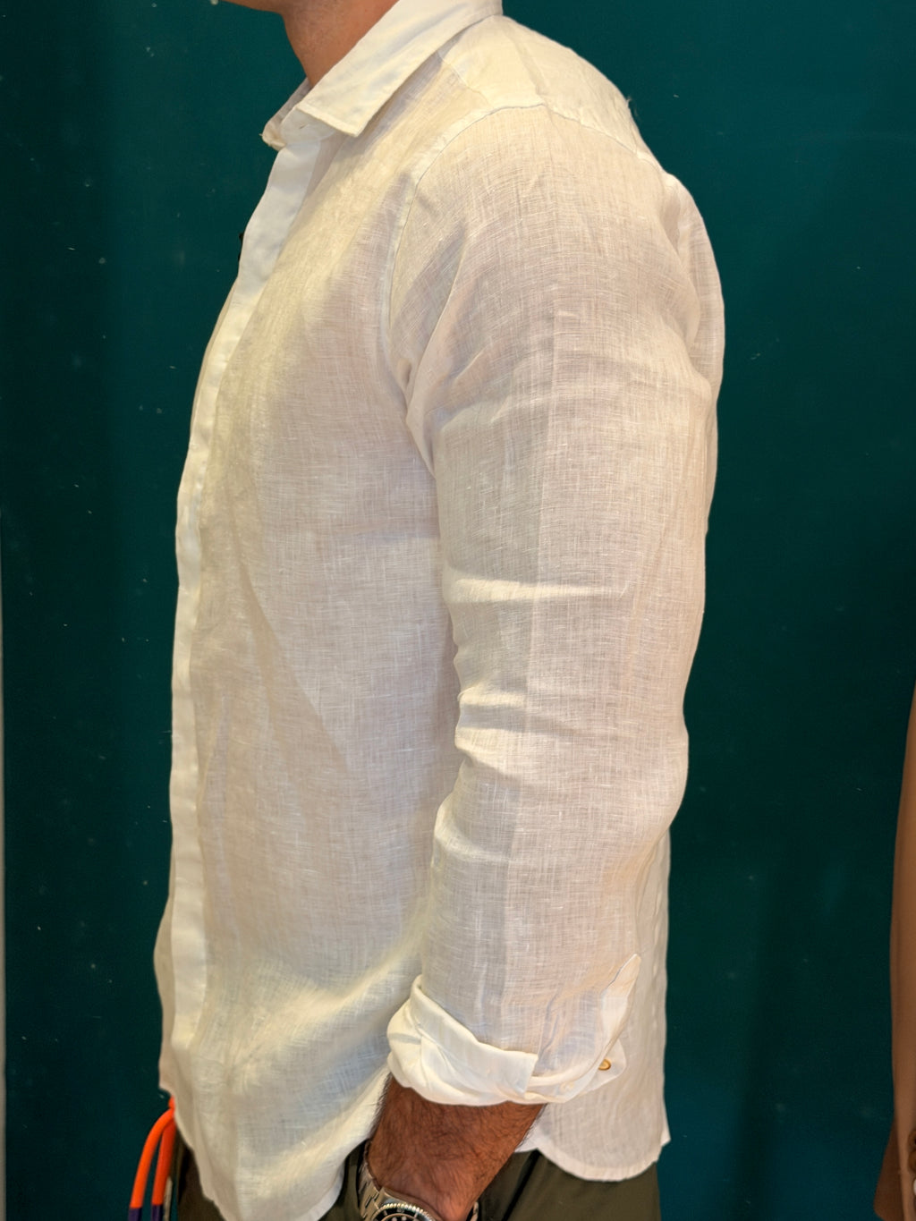 Camicia Lino Bianco Berna