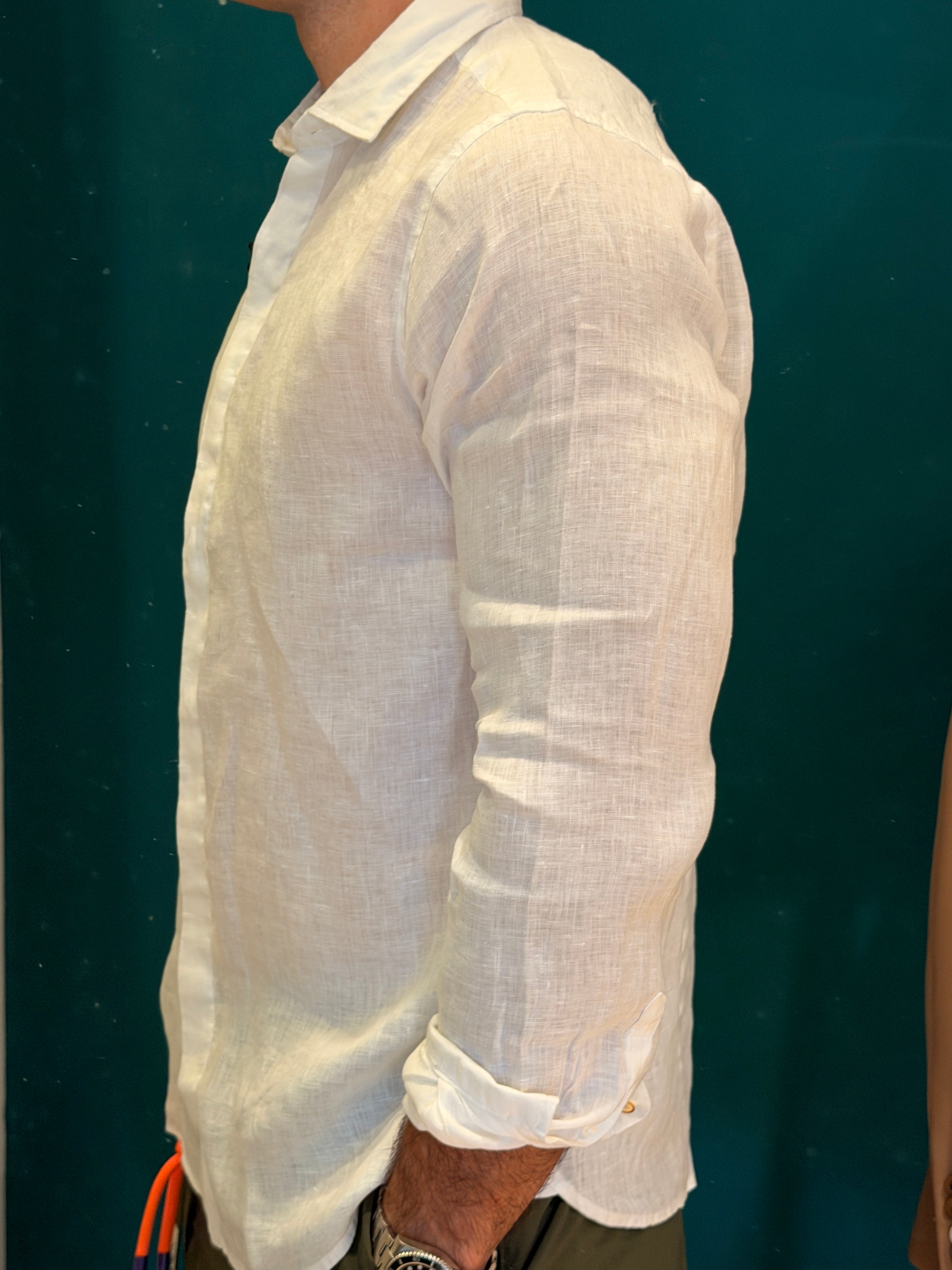 Camicia Lino Bianco Berna