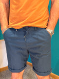 Bermuda Lino Blu Navy