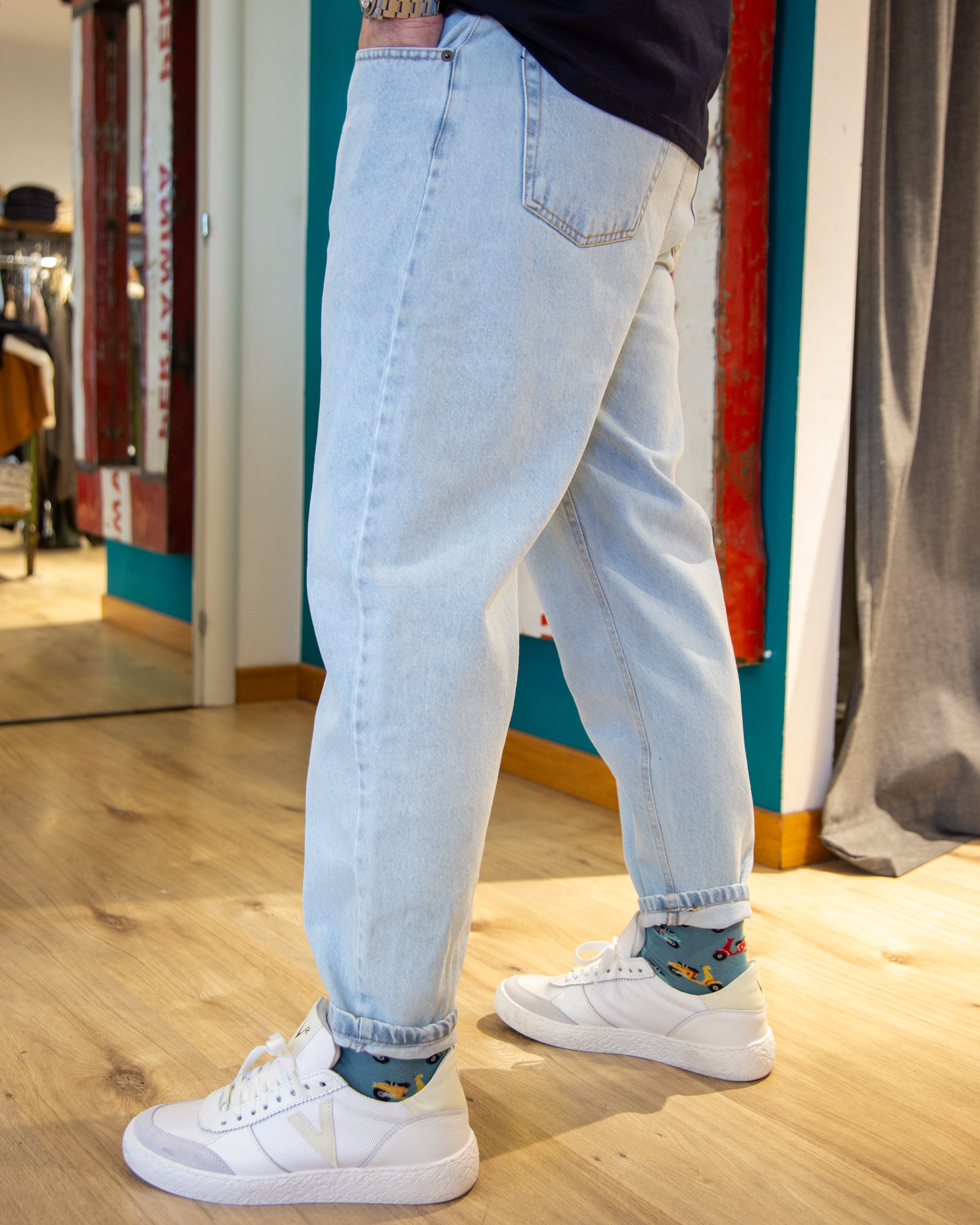 Jeans Baggy con laccio