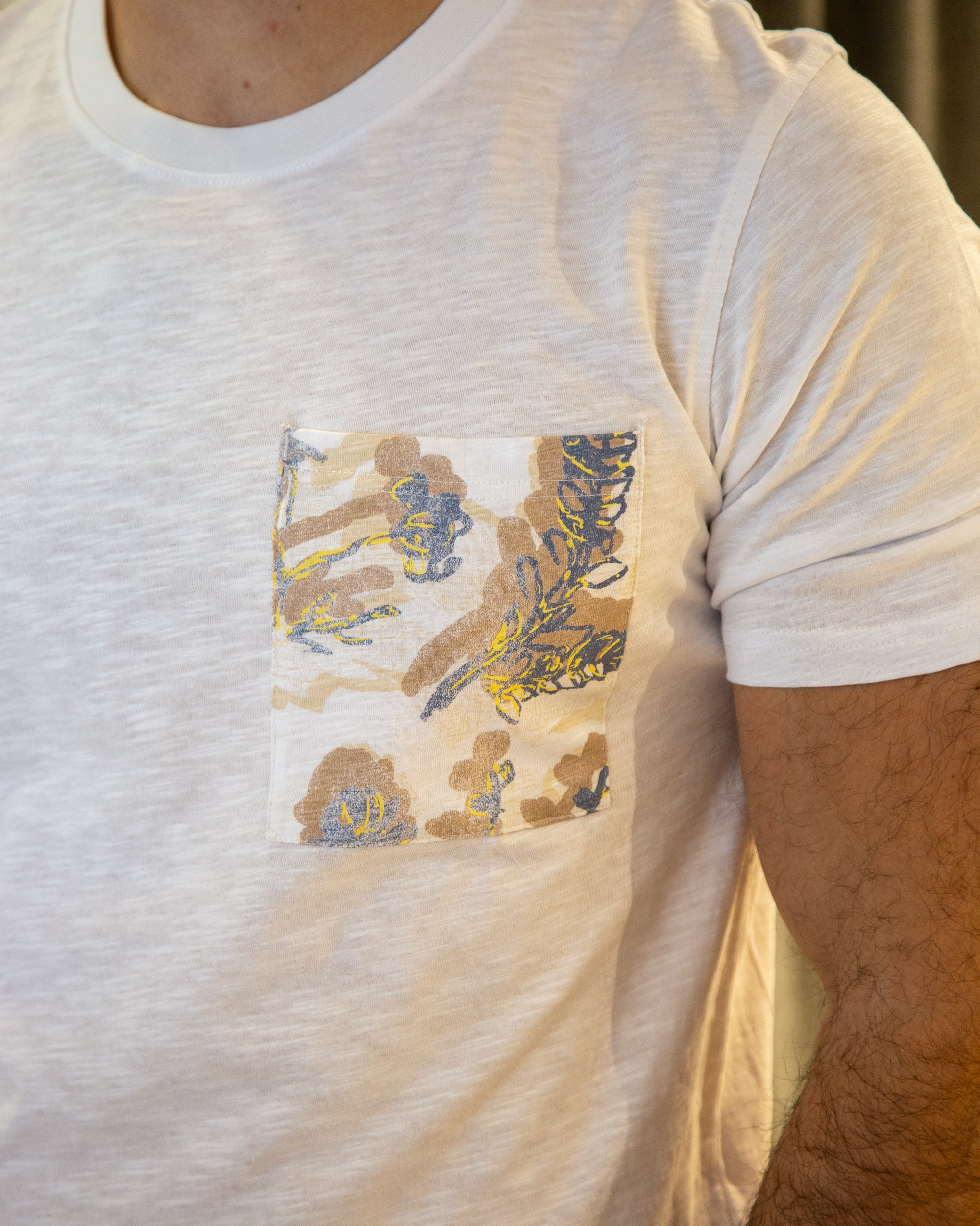 T-shirt Pocket Floreale Acquerello jack@jones
