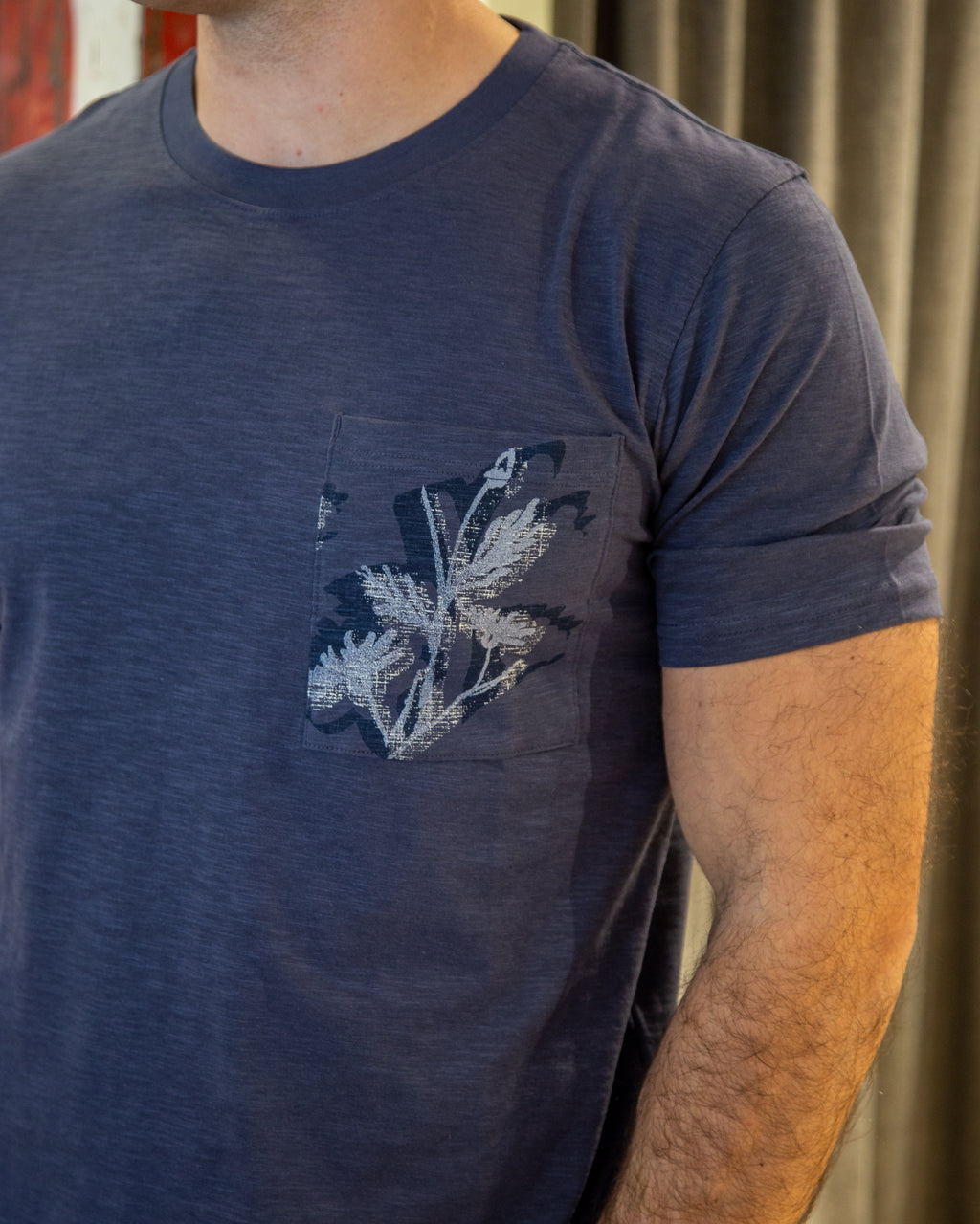 T-shirt Pocket Floreale Acquerello