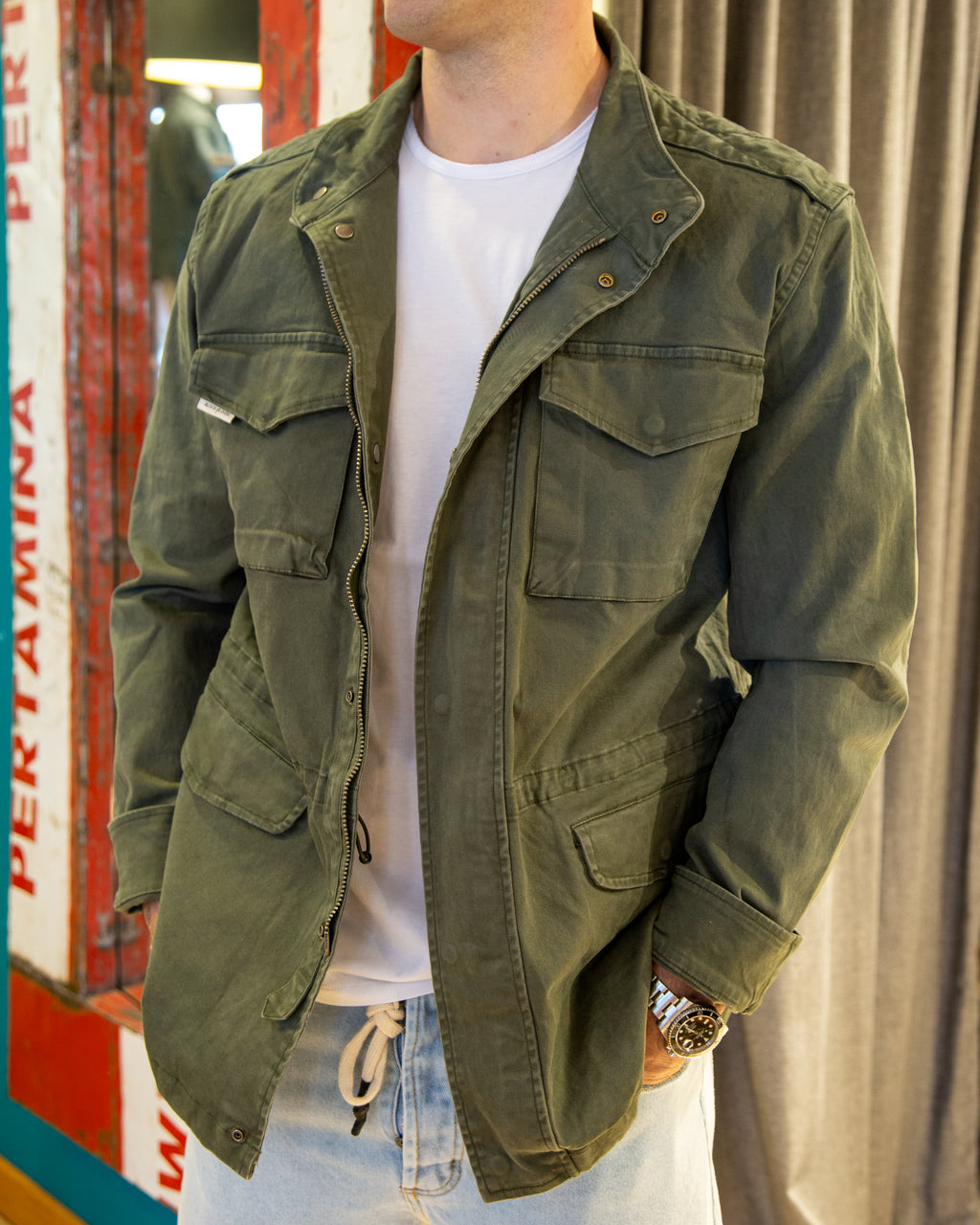 Field Jacket verde militare