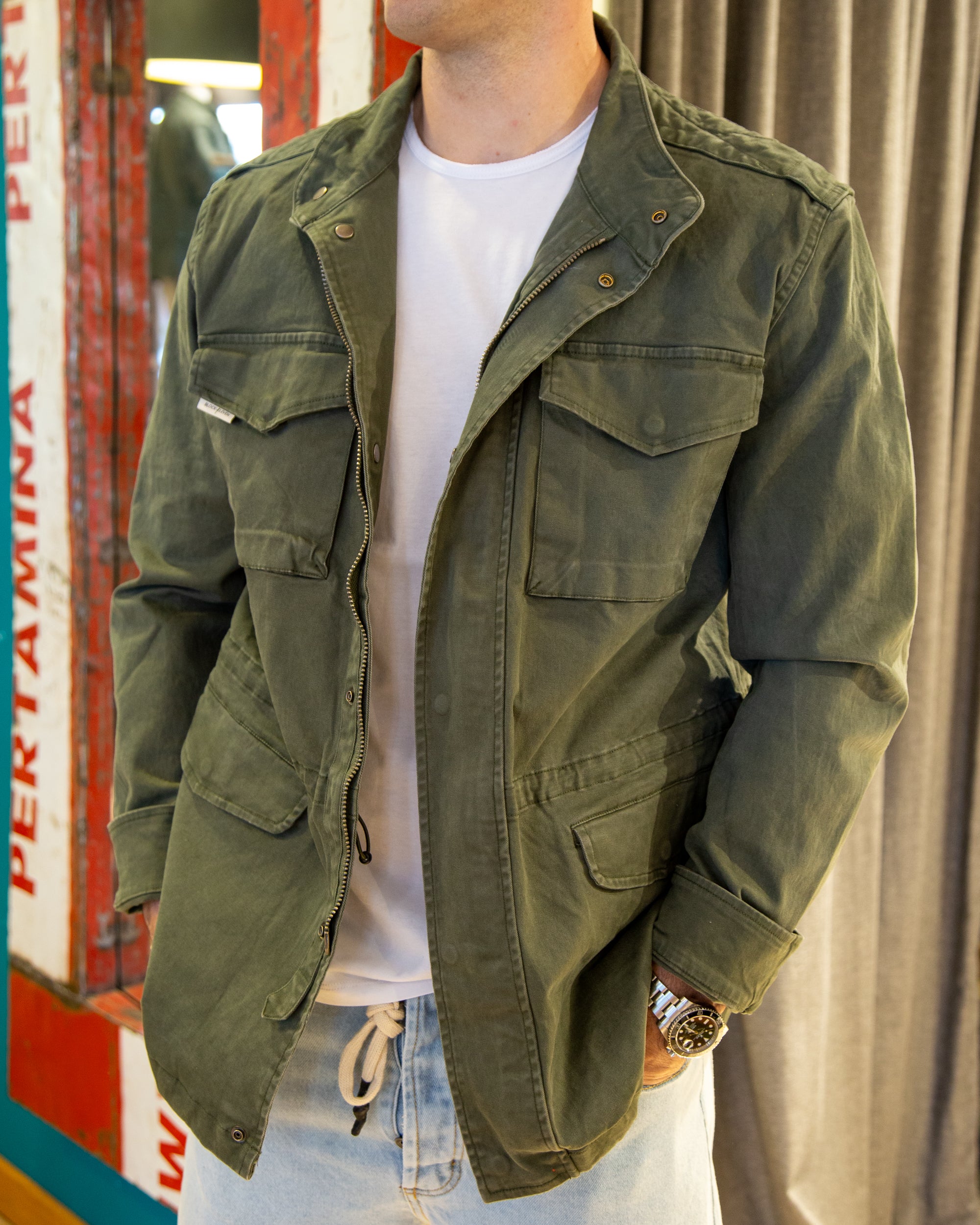 Field Jacket verde militare