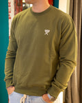 Felpa Berna verde militare