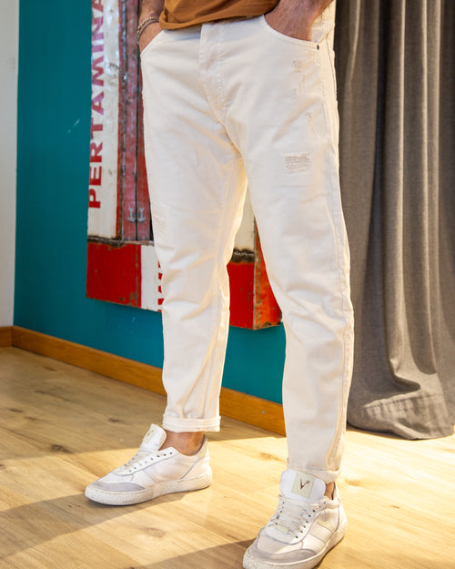 Jeans Baggy Panna Ripped Klixs